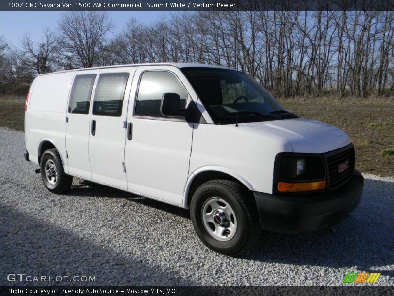 Summit White / Medium Pewter 2007 GMC Savana Van 1500 AWD Commercial