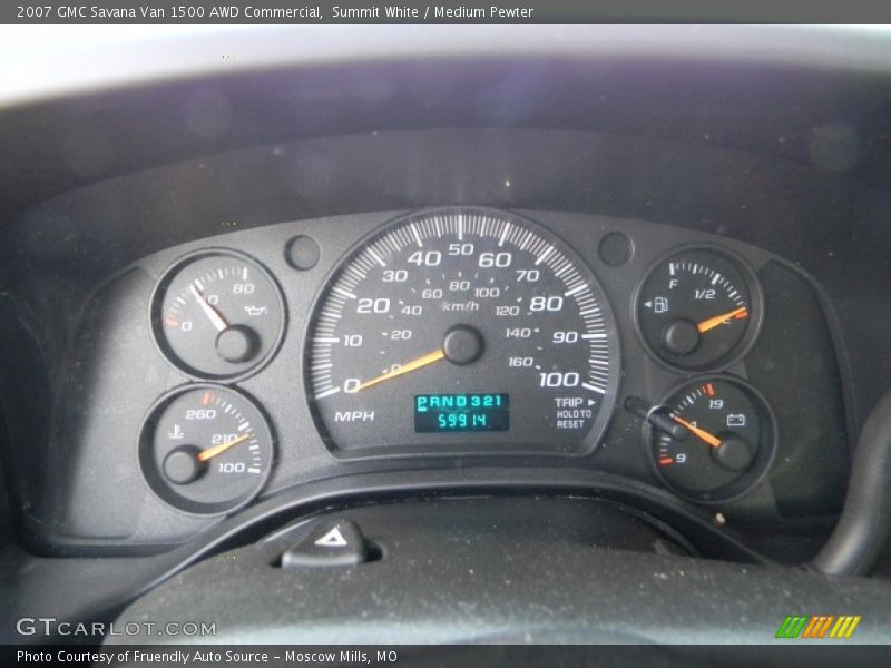 Controls of 2007 Savana Van 1500 AWD Commercial