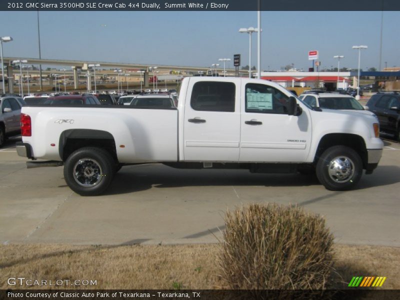  2012 Sierra 3500HD SLE Crew Cab 4x4 Dually Summit White