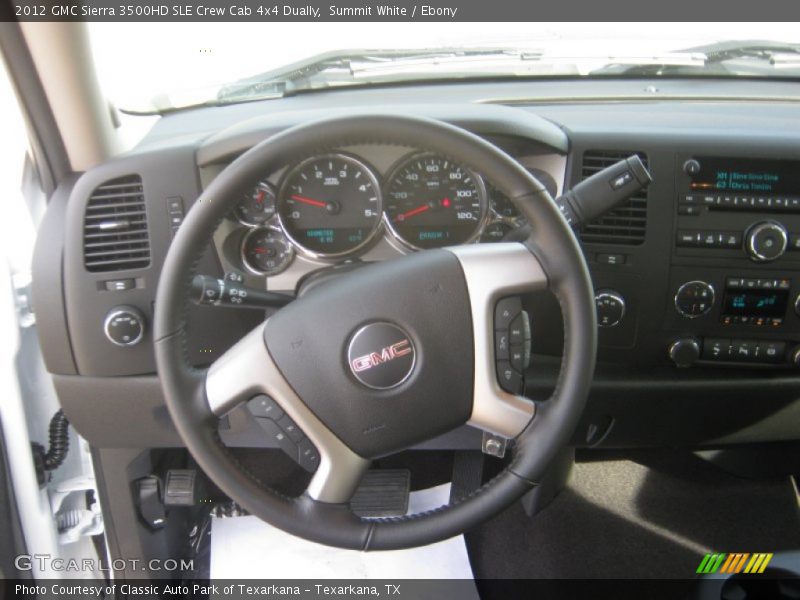 Summit White / Ebony 2012 GMC Sierra 3500HD SLE Crew Cab 4x4 Dually