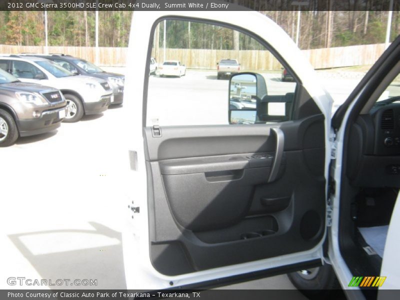 Summit White / Ebony 2012 GMC Sierra 3500HD SLE Crew Cab 4x4 Dually