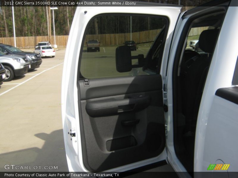 Summit White / Ebony 2012 GMC Sierra 3500HD SLE Crew Cab 4x4 Dually