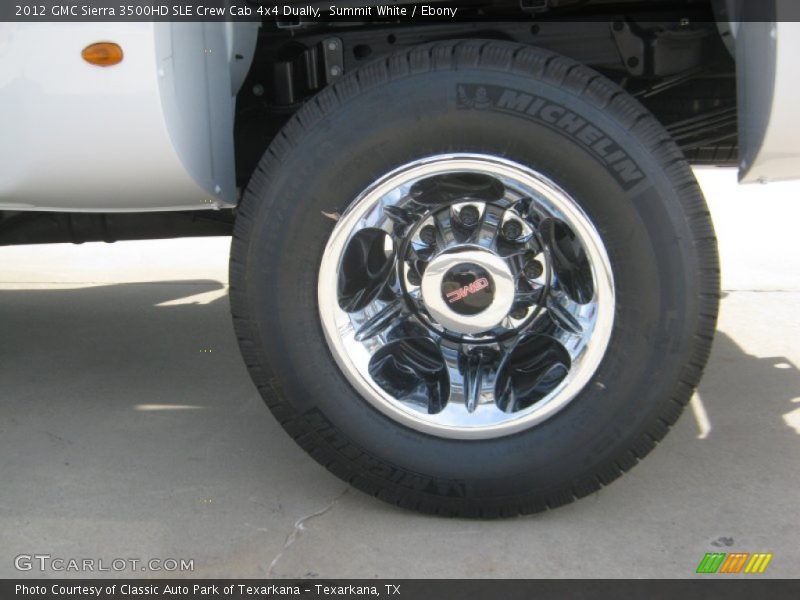 Summit White / Ebony 2012 GMC Sierra 3500HD SLE Crew Cab 4x4 Dually