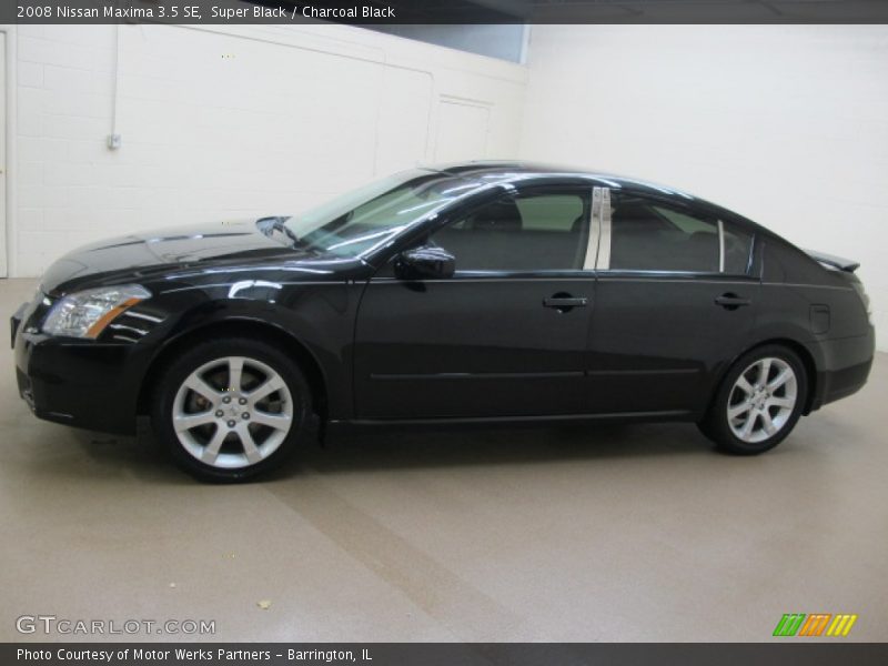 Super Black / Charcoal Black 2008 Nissan Maxima 3.5 SE