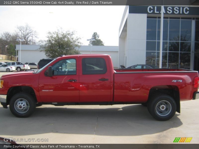 Fire Red / Dark Titanium 2012 GMC Sierra 3500HD Crew Cab 4x4 Dually