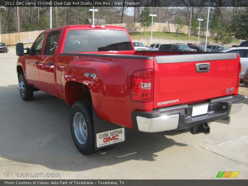 Fire Red / Dark Titanium 2012 GMC Sierra 3500HD Crew Cab 4x4 Dually
