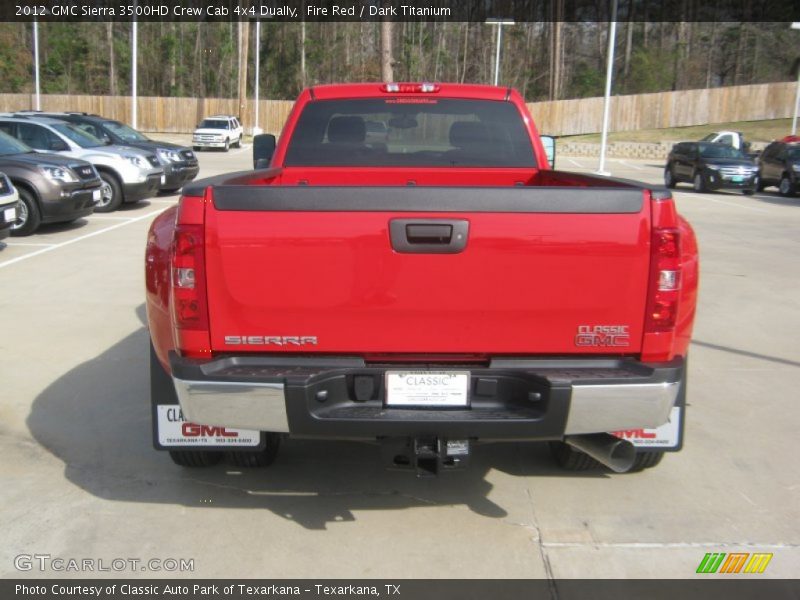 Fire Red / Dark Titanium 2012 GMC Sierra 3500HD Crew Cab 4x4 Dually