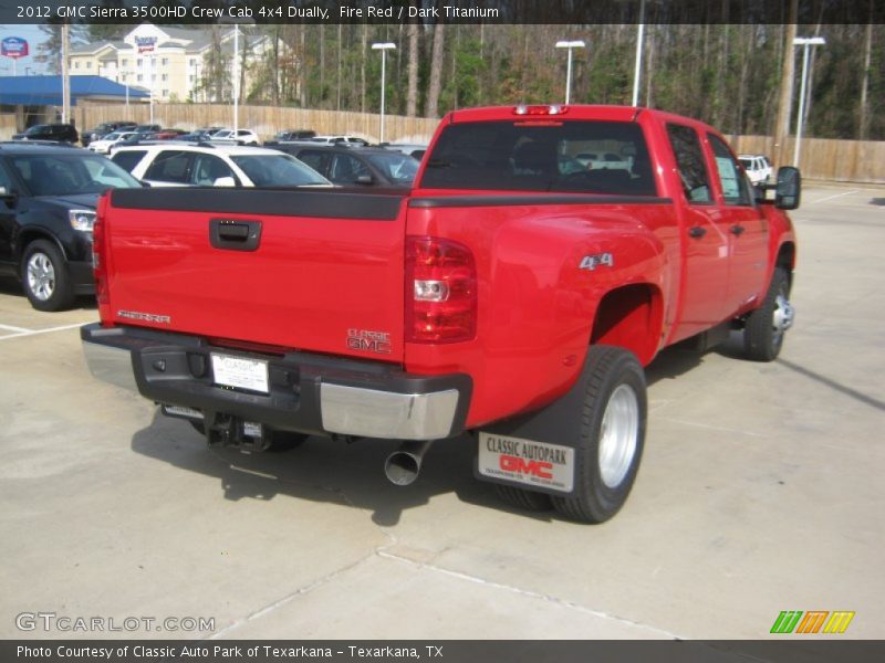 Fire Red / Dark Titanium 2012 GMC Sierra 3500HD Crew Cab 4x4 Dually