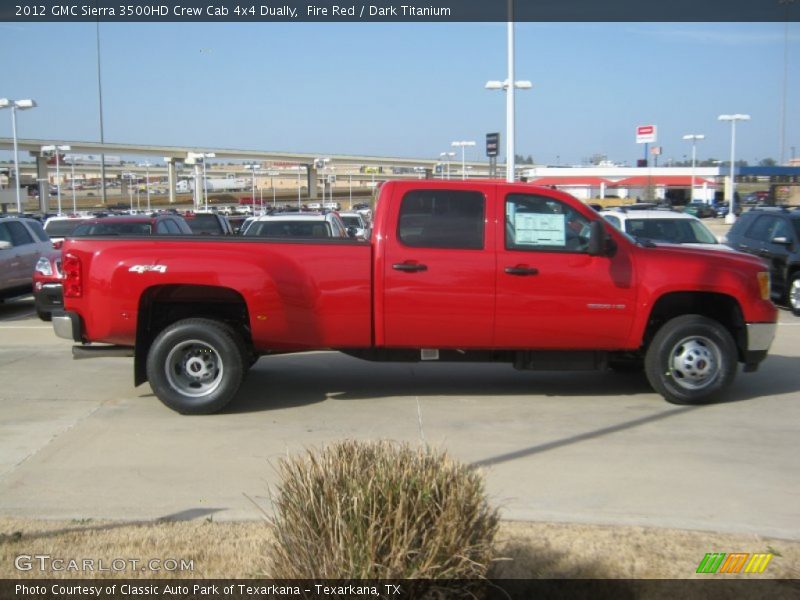 Fire Red / Dark Titanium 2012 GMC Sierra 3500HD Crew Cab 4x4 Dually