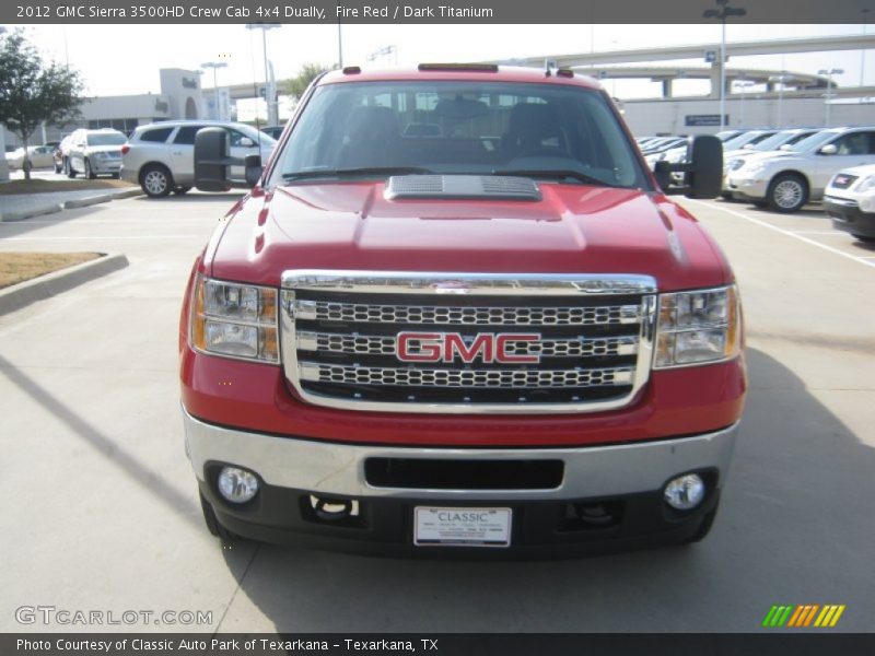 Fire Red / Dark Titanium 2012 GMC Sierra 3500HD Crew Cab 4x4 Dually