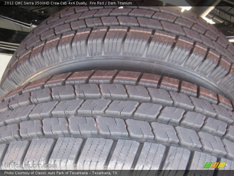 Fire Red / Dark Titanium 2012 GMC Sierra 3500HD Crew Cab 4x4 Dually