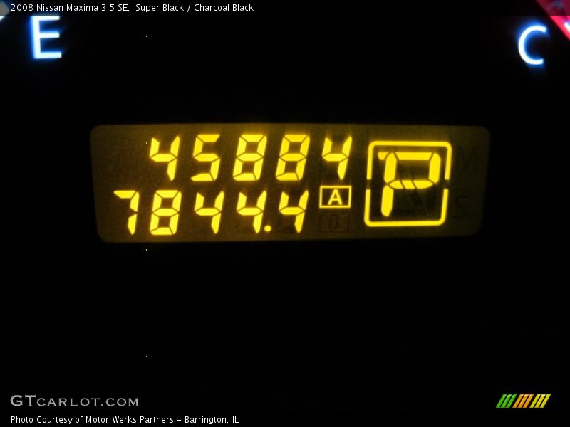 Super Black / Charcoal Black 2008 Nissan Maxima 3.5 SE