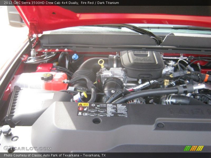 Fire Red / Dark Titanium 2012 GMC Sierra 3500HD Crew Cab 4x4 Dually