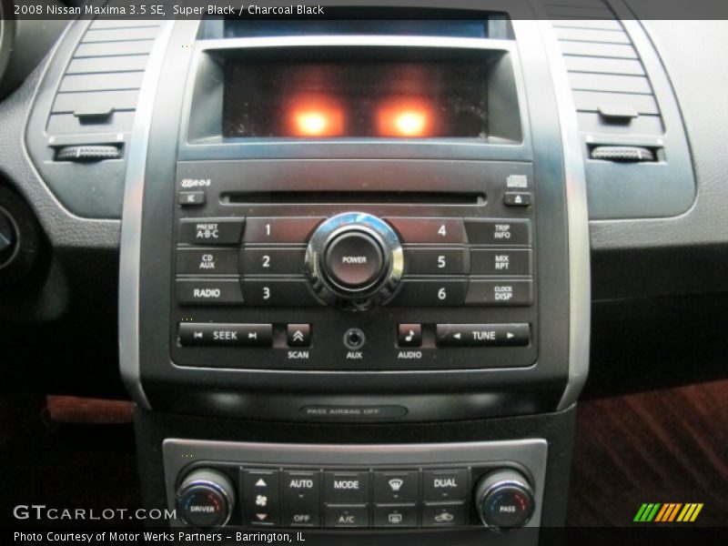 Super Black / Charcoal Black 2008 Nissan Maxima 3.5 SE