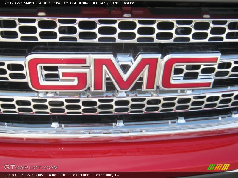 Fire Red / Dark Titanium 2012 GMC Sierra 3500HD Crew Cab 4x4 Dually