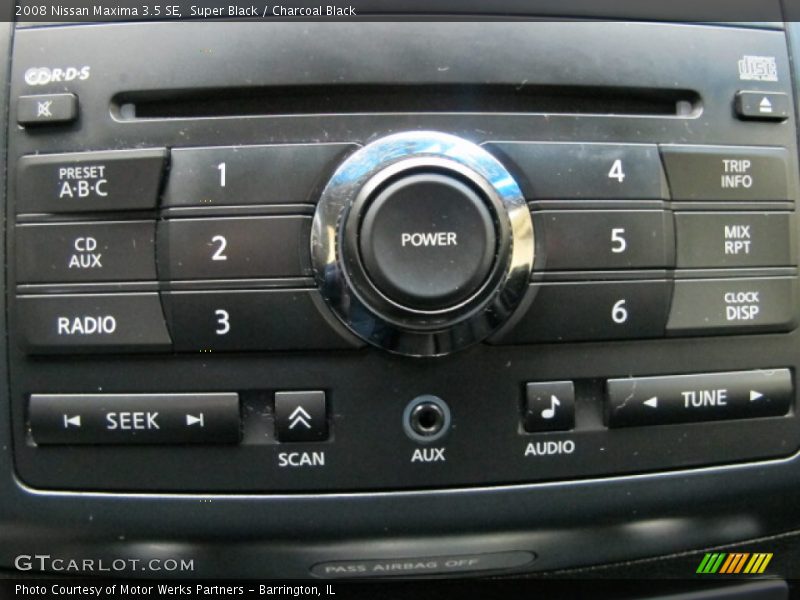 Super Black / Charcoal Black 2008 Nissan Maxima 3.5 SE