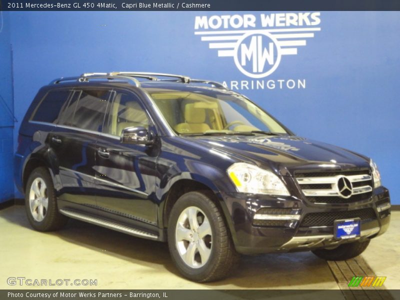 Capri Blue Metallic / Cashmere 2011 Mercedes-Benz GL 450 4Matic