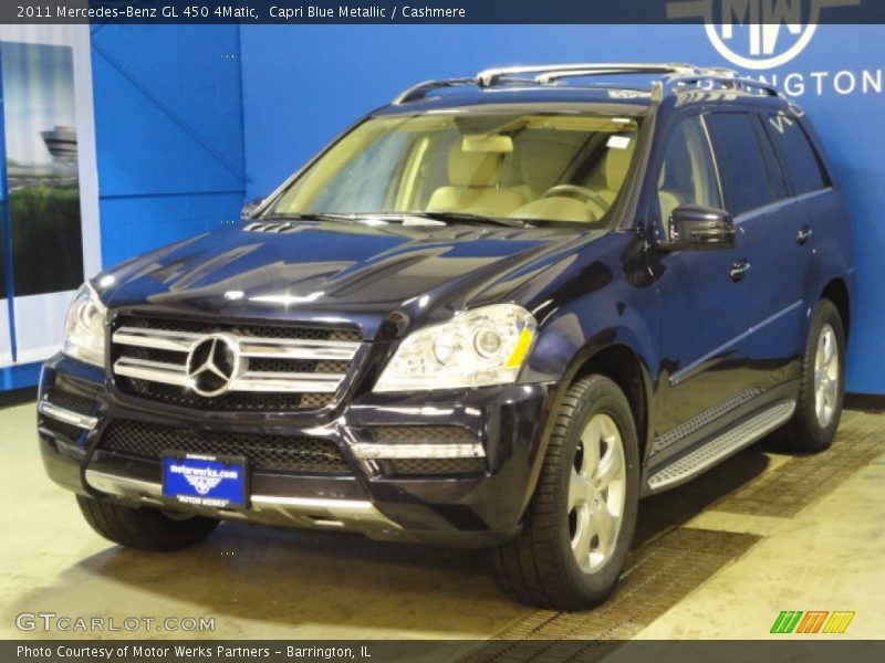 Capri Blue Metallic / Cashmere 2011 Mercedes-Benz GL 450 4Matic