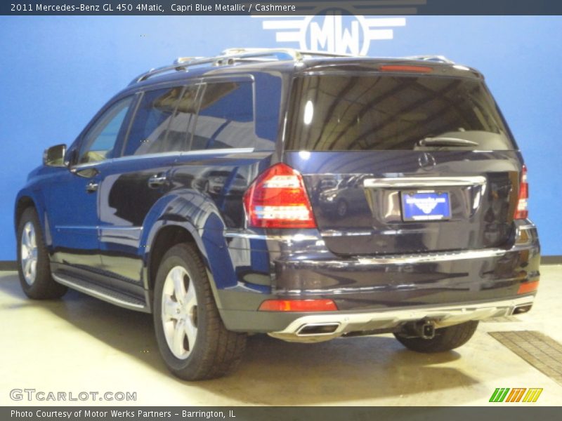 Capri Blue Metallic / Cashmere 2011 Mercedes-Benz GL 450 4Matic