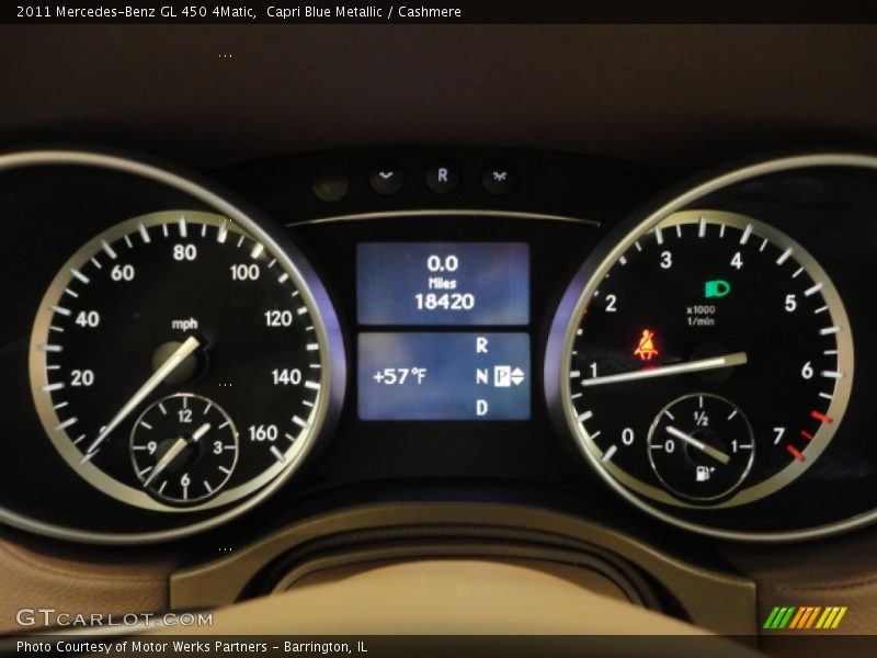 Capri Blue Metallic / Cashmere 2011 Mercedes-Benz GL 450 4Matic