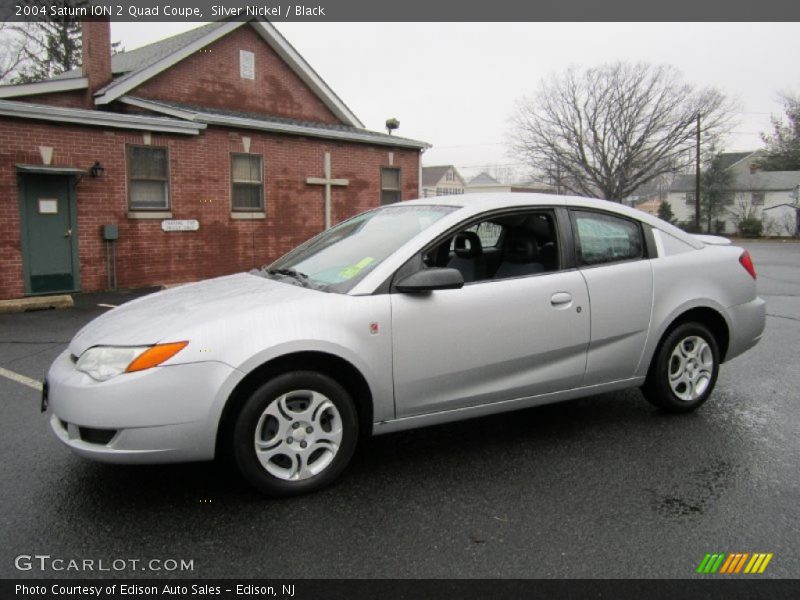 Silver Nickel / Black 2004 Saturn ION 2 Quad Coupe