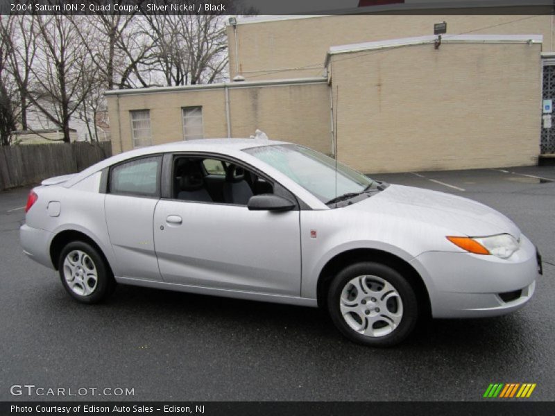 Silver Nickel / Black 2004 Saturn ION 2 Quad Coupe