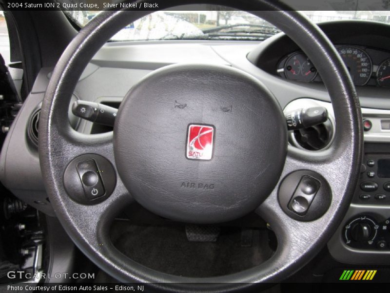 Silver Nickel / Black 2004 Saturn ION 2 Quad Coupe