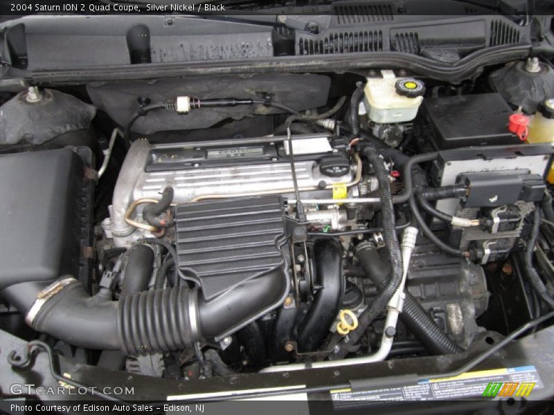 Silver Nickel / Black 2004 Saturn ION 2 Quad Coupe