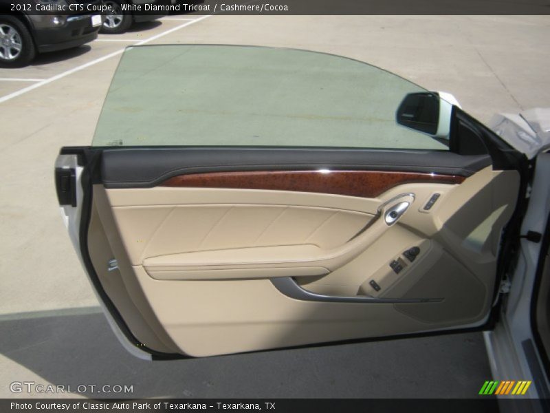 White Diamond Tricoat / Cashmere/Cocoa 2012 Cadillac CTS Coupe