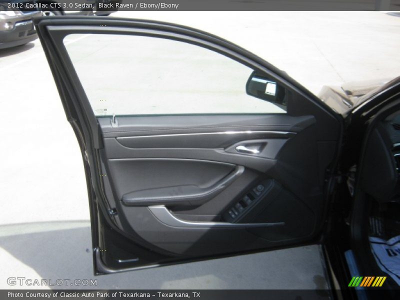 Black Raven / Ebony/Ebony 2012 Cadillac CTS 3.0 Sedan
