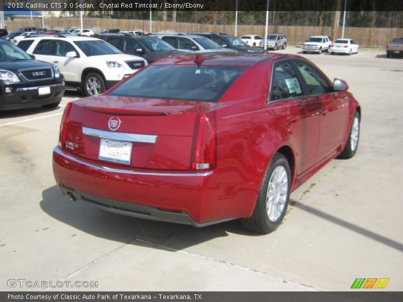 Crystal Red Tintcoat / Ebony/Ebony 2012 Cadillac CTS 3.0 Sedan