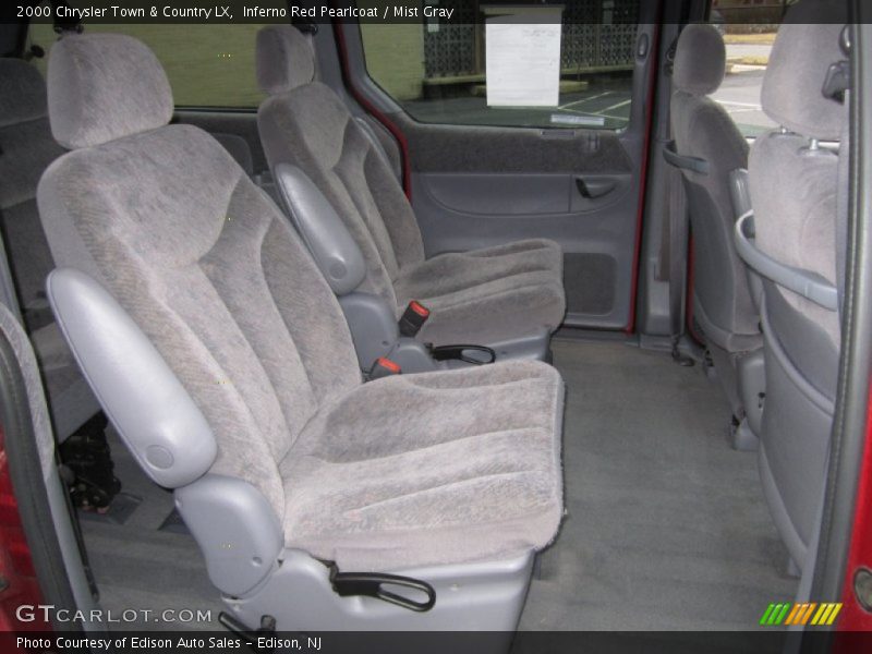 Inferno Red Pearlcoat / Mist Gray 2000 Chrysler Town & Country LX