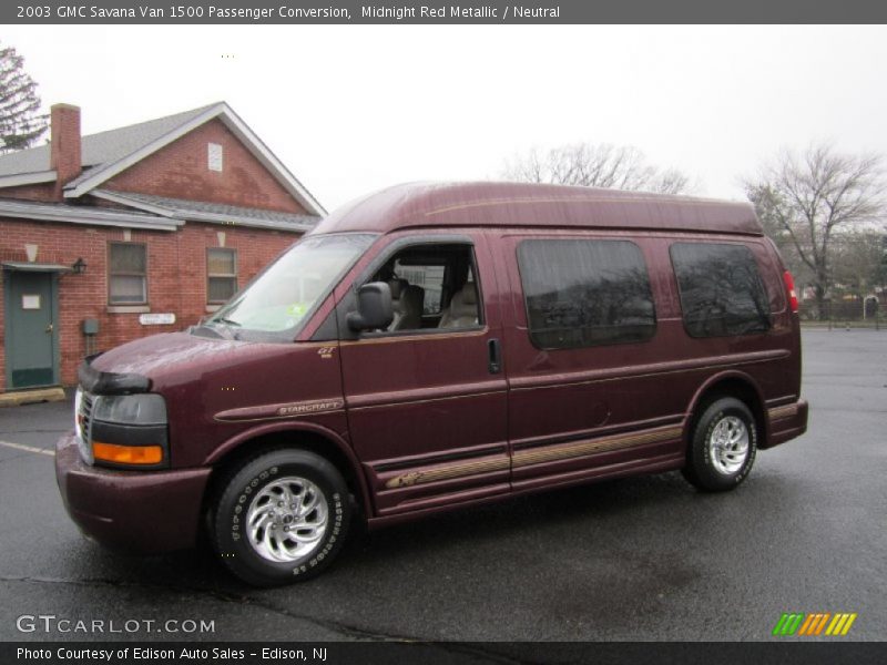 Midnight Red Metallic / Neutral 2003 GMC Savana Van 1500 Passenger Conversion