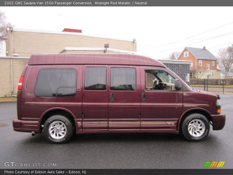 Midnight Red Metallic / Neutral 2003 GMC Savana Van 1500 Passenger Conversion