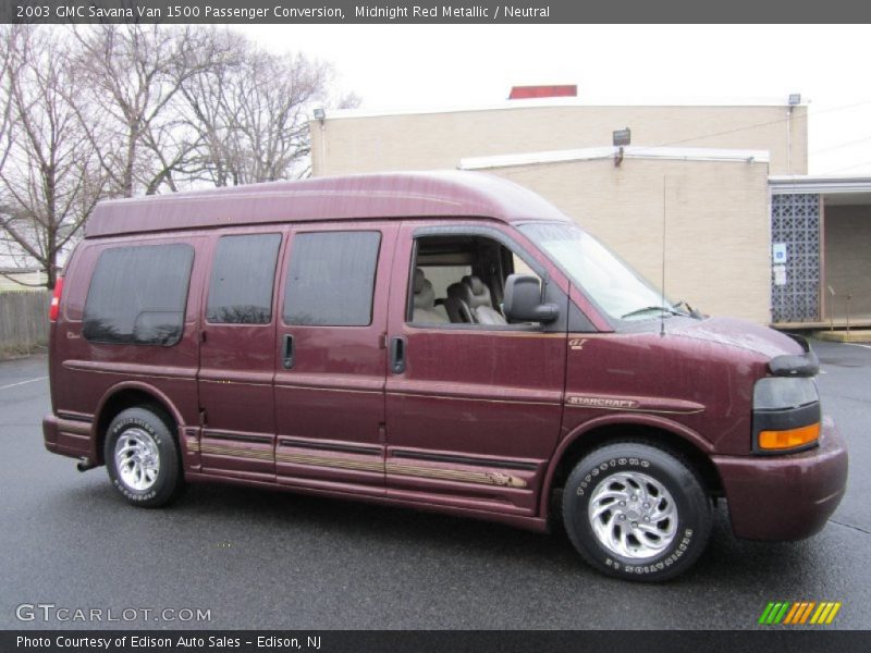 Midnight Red Metallic / Neutral 2003 GMC Savana Van 1500 Passenger Conversion