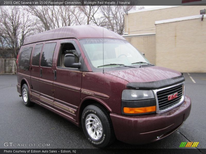 Midnight Red Metallic / Neutral 2003 GMC Savana Van 1500 Passenger Conversion