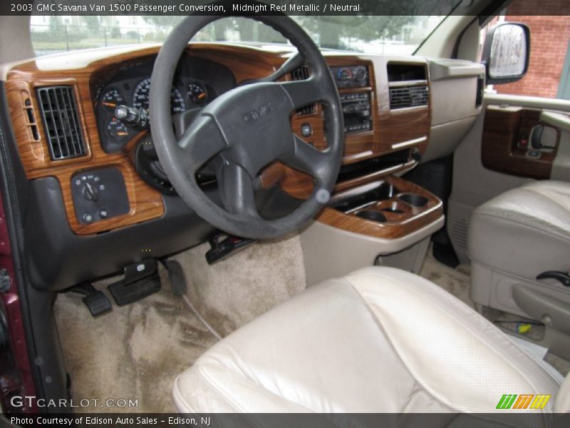 Midnight Red Metallic / Neutral 2003 GMC Savana Van 1500 Passenger Conversion