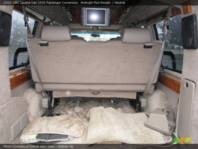 Midnight Red Metallic / Neutral 2003 GMC Savana Van 1500 Passenger Conversion