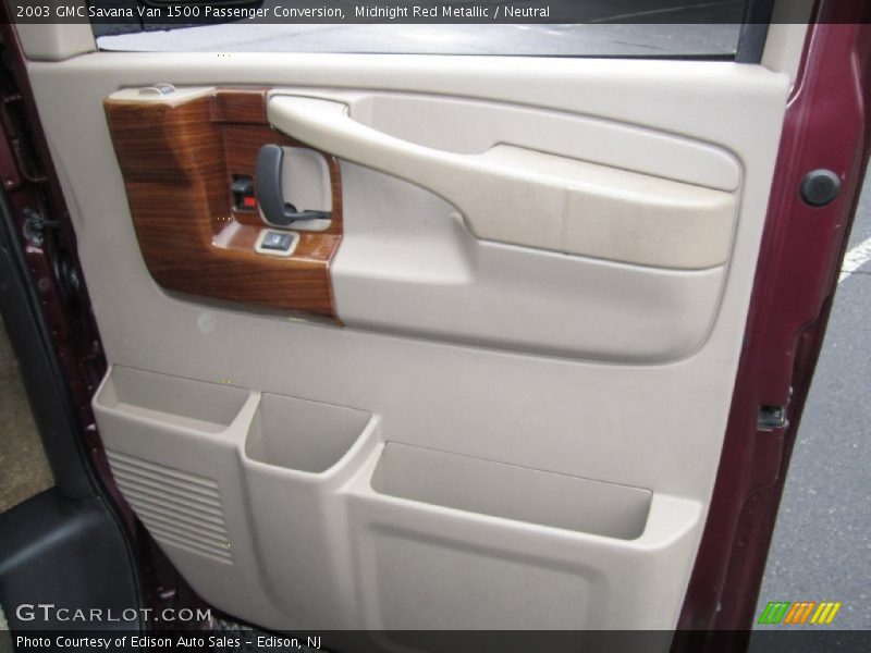 Midnight Red Metallic / Neutral 2003 GMC Savana Van 1500 Passenger Conversion