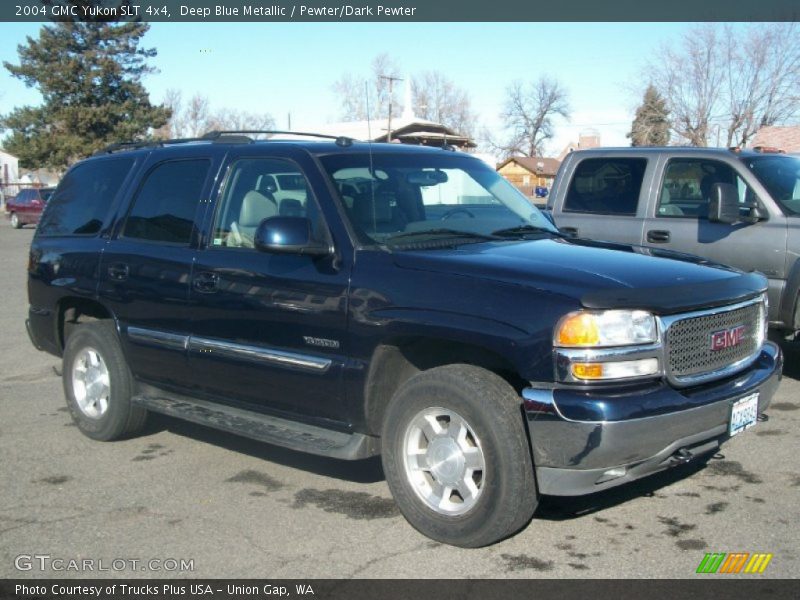 Deep Blue Metallic / Pewter/Dark Pewter 2004 GMC Yukon SLT 4x4