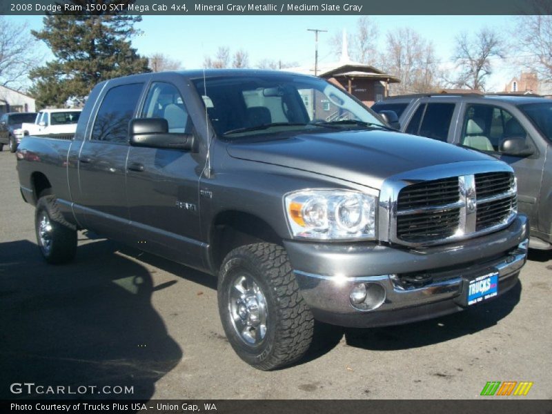 Mineral Gray Metallic / Medium Slate Gray 2008 Dodge Ram 1500 SXT Mega Cab 4x4