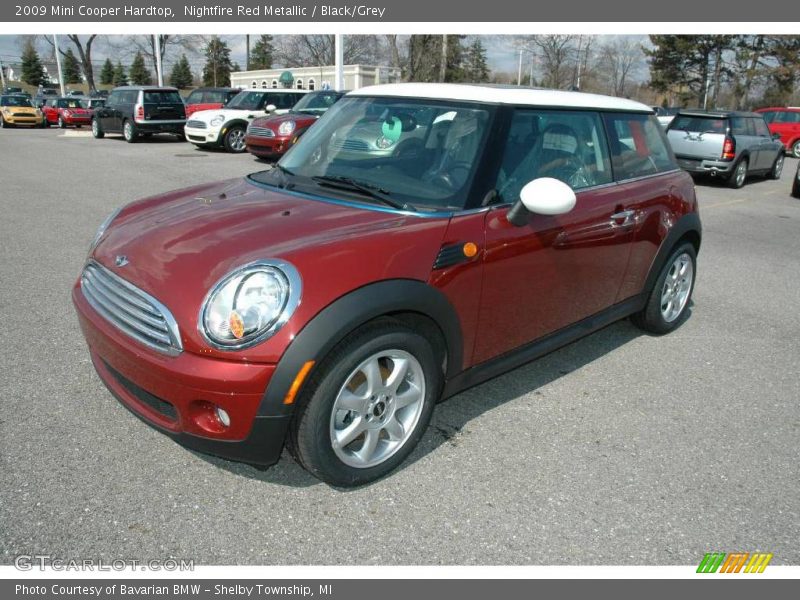 Nightfire Red Metallic / Black/Grey 2009 Mini Cooper Hardtop