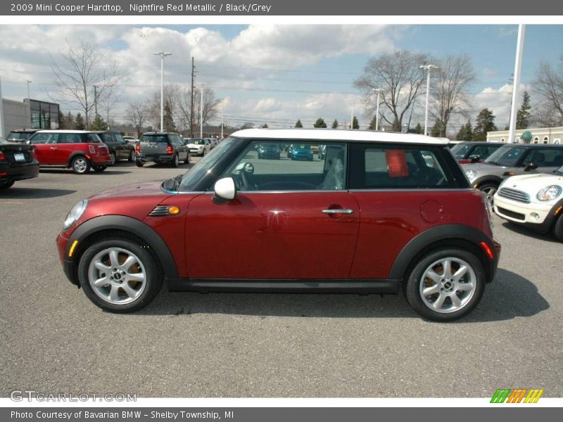 Nightfire Red Metallic / Black/Grey 2009 Mini Cooper Hardtop