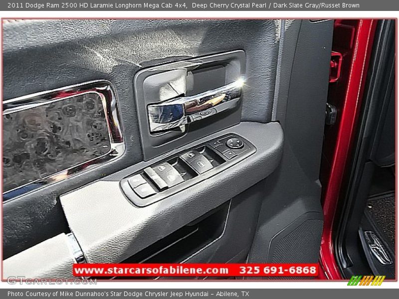 Deep Cherry Crystal Pearl / Dark Slate Gray/Russet Brown 2011 Dodge Ram 2500 HD Laramie Longhorn Mega Cab 4x4