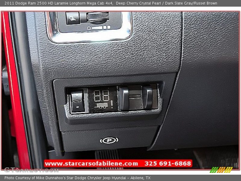 Deep Cherry Crystal Pearl / Dark Slate Gray/Russet Brown 2011 Dodge Ram 2500 HD Laramie Longhorn Mega Cab 4x4