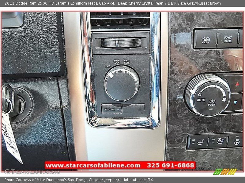 Deep Cherry Crystal Pearl / Dark Slate Gray/Russet Brown 2011 Dodge Ram 2500 HD Laramie Longhorn Mega Cab 4x4