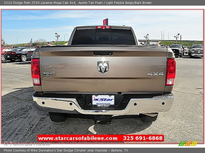 Austin Tan Pearl / Light Pebble Beige/Bark Brown 2010 Dodge Ram 2500 Laramie Mega Cab 4x4