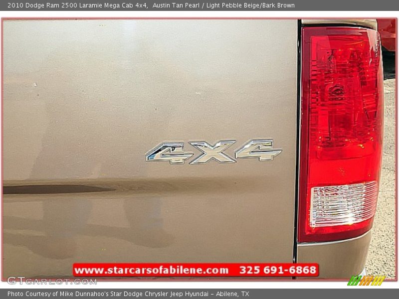 Austin Tan Pearl / Light Pebble Beige/Bark Brown 2010 Dodge Ram 2500 Laramie Mega Cab 4x4