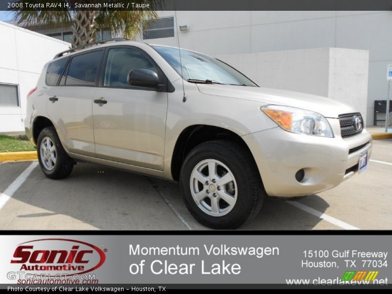 Savannah Metallic / Taupe 2008 Toyota RAV4 I4