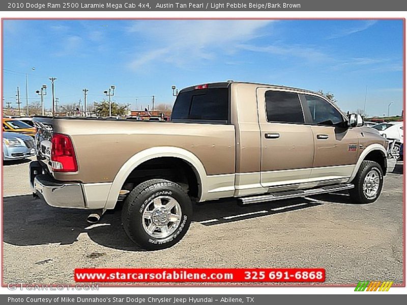 Austin Tan Pearl / Light Pebble Beige/Bark Brown 2010 Dodge Ram 2500 Laramie Mega Cab 4x4